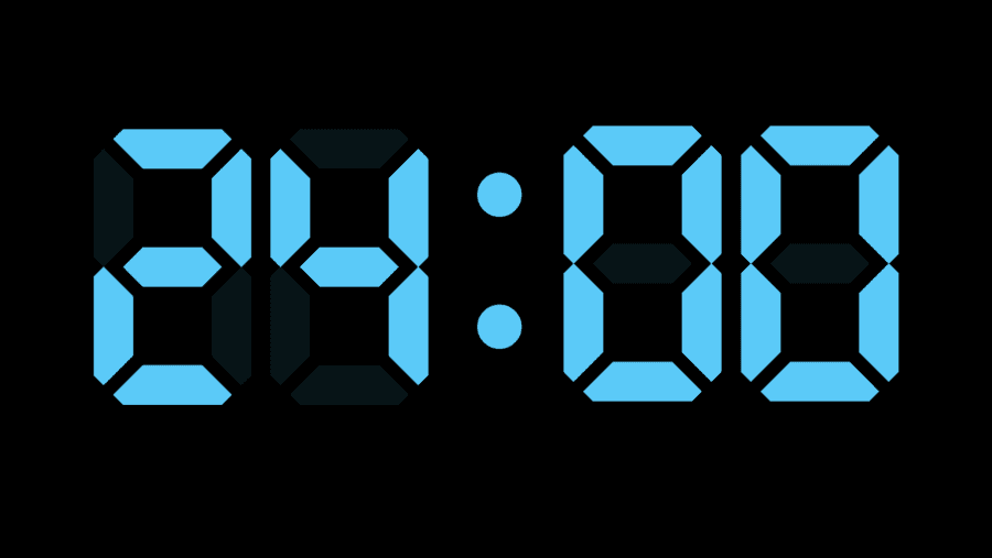 24-hour fast clock