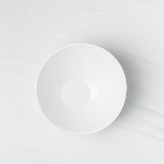 White ceramic bowl